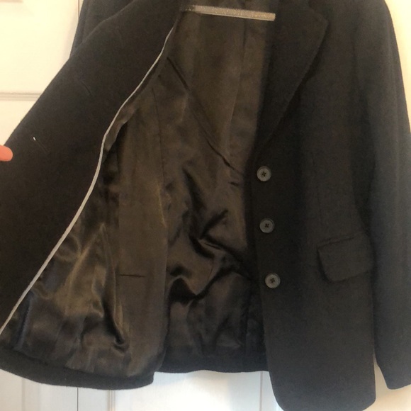 L.L. Bean Wool Cashmere Black Blazer Jacket sz 6 - Picture 10 of 14